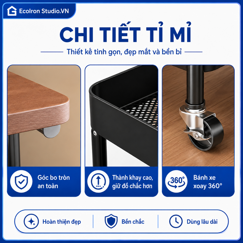 【Phiên bản HOT 2026】Xe Đẩy Spa Đa năng thép  Hiện đại sang trọng Kệ đựng đồ đa năng Có bánh xe Kệ Để Đồ