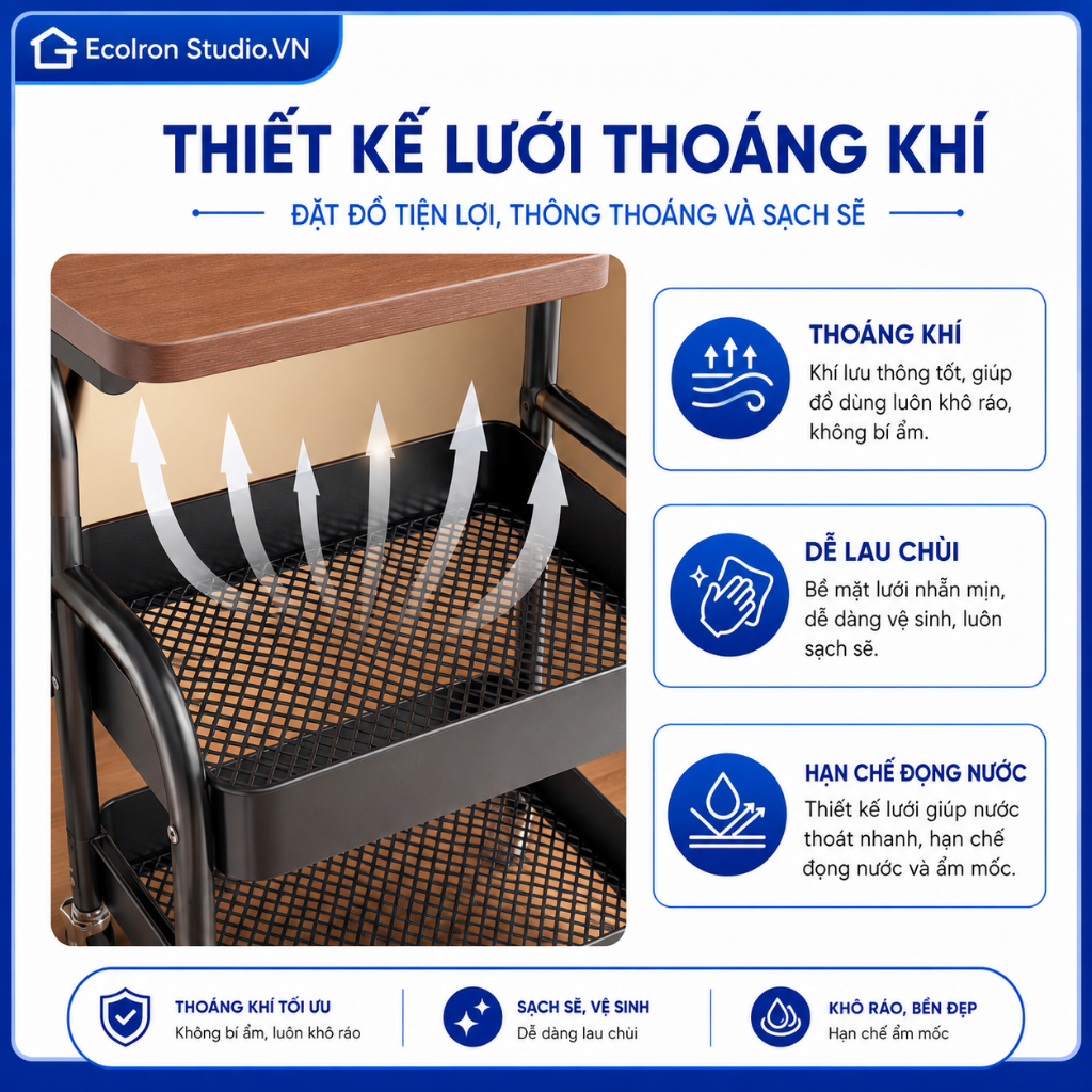【Phiên bản HOT 2026】Xe Đẩy Spa Đa năng thép  Hiện đại sang trọng Kệ đựng đồ đa năng Có bánh xe Kệ Để Đồ
