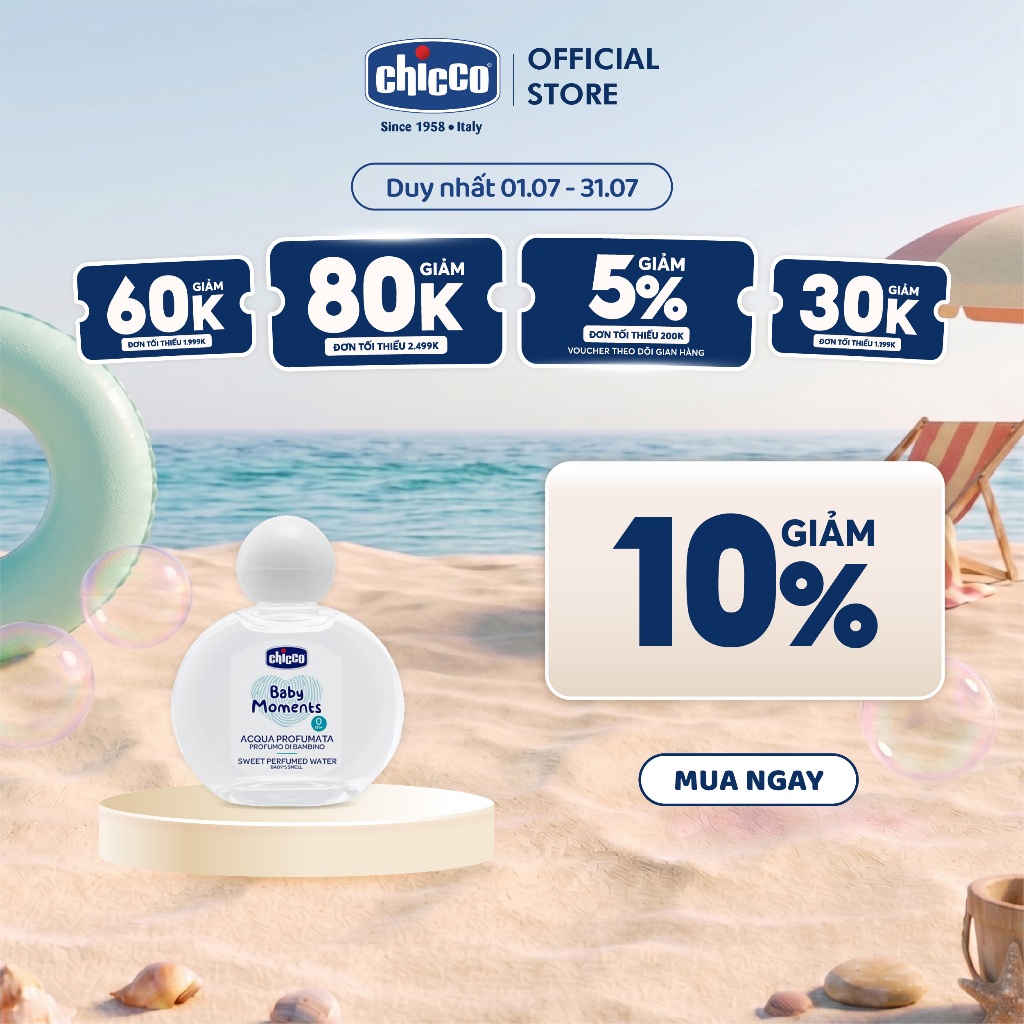 Nước hoa hương tự nhiên Chicco 0M+ 100ml