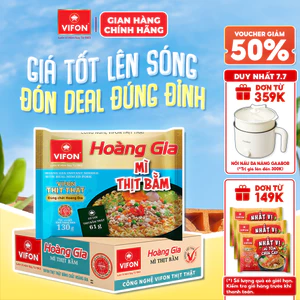 Thùng 18 gói Mì Thịt Bằm HOÀNG GIA VIFON 130gr / Gói