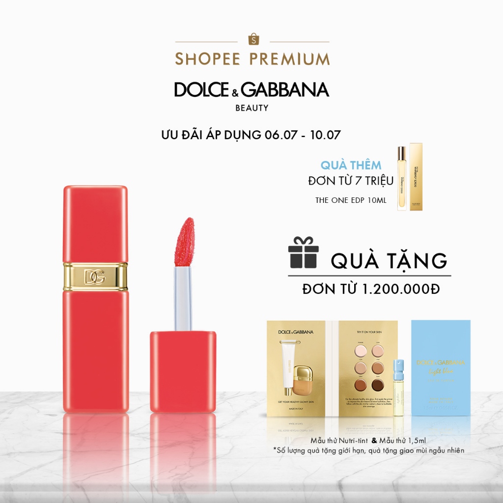 Son Tint Dưỡng Ẩm 24h Cho Môi Căng Bóng Dolce&Gabbana Rose Dew Lip Bite 6ml