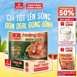 Thùng 18 gói Hoàng gia Miến cua 105gr/gói