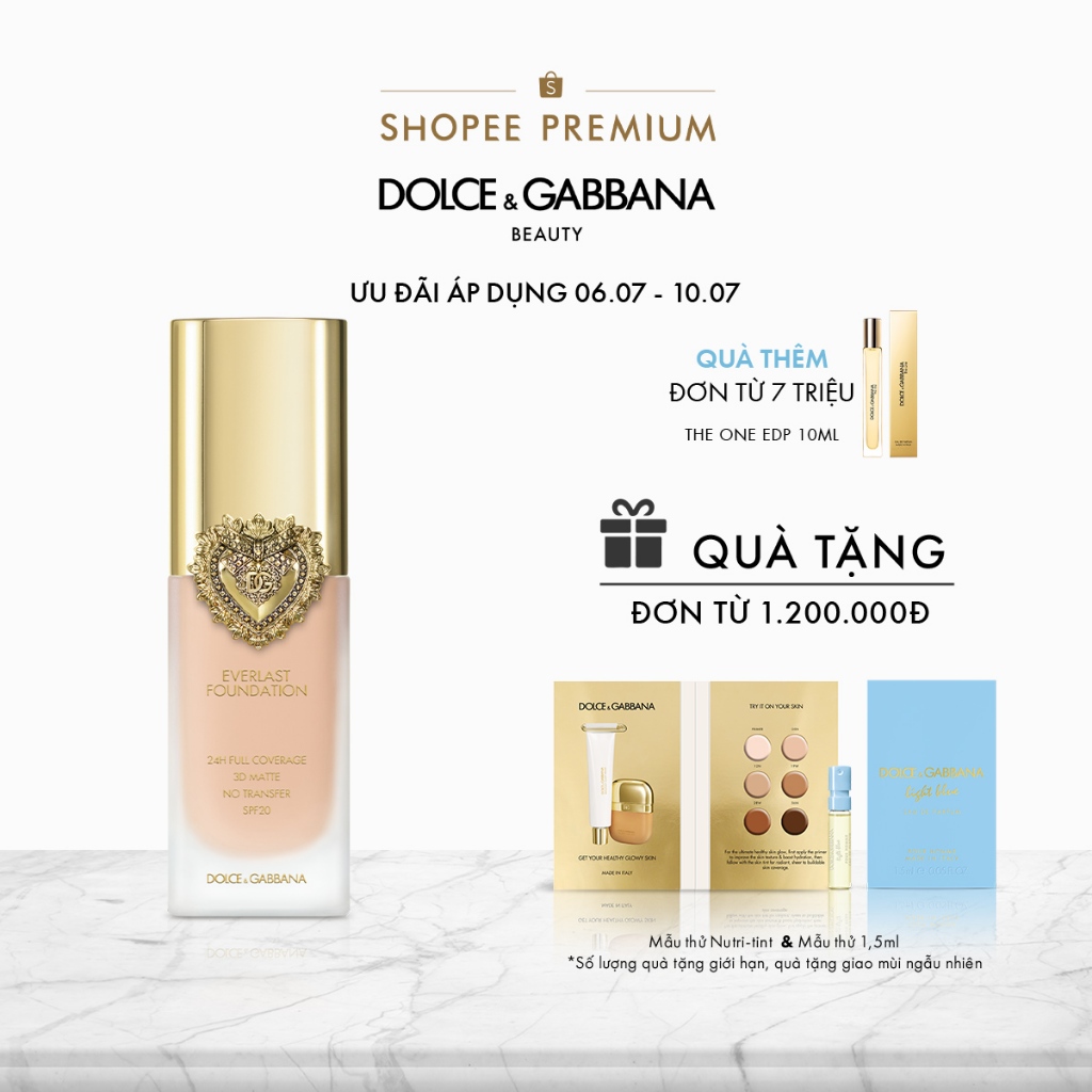 Kem Nền Trang Điểm Dolce&Gabbana Everlast Foundation SPF20 PA+++ 27ml