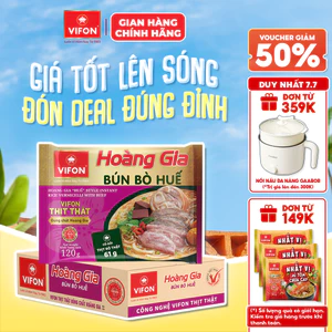 Thùng 18 gói Bún Bò Huế HOÀNG GIA VIFON 120g / Gói