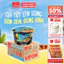 Thùng 12 Tô Mì Thịt Thật Thịt Bằm/ Mì Riêu Cua/ Mì Bò Cay 90gr/ Tô, Có Gói Thịt Thật, Tiện Lợi, Đủ Chấ