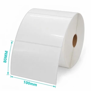 GIẤY IN NHIỆT DÁN ĐƯỢC 100x80 cuộn 50m in đơn hàng 100*80 in mã vạch phiếu ship 100x75 vận chuyển 100x80mm giấy in đơn