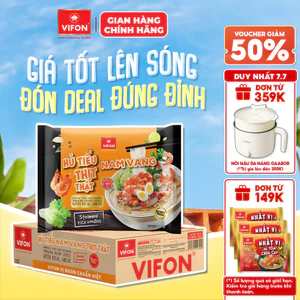 Thùng 20 Gói Hủ Tiếu Thịt Thật Hủ Tiếu Nam Vang/ Hủ Tiếu Sườn Heo VIFON 90gr/gói