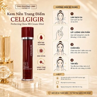 Kem Nền Chống Nắng CELLGIGIR BB Cream 50ml MP1546 - Lớp Nền Căng Bóng, Nâng Tông Tự Nhiên, Hỗ Trợ Bảo Vệ Da Tối Ưu