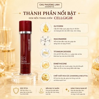Kem Nền Chống Nắng CELLGIGIR BB Cream 50ml MP1546 - Lớp Nền Căng Bóng, Nâng Tông Tự Nhiên, Hỗ Trợ Bảo Vệ Da Tối Ưu