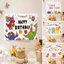 Phông Nền Happy Birthday Bằng Vải Cho Bé – Background Trang Trí Sinh Nhật Hàn Quốc Dễ Thương Cute