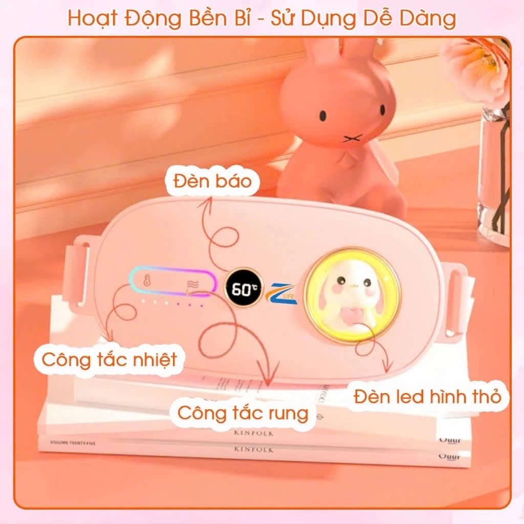 Quà Sinh Nhật Cho Nữ Máy Massage Giảm Đau Bụng Kinh, Túi Chườm Bụng Kinh Nguyệt Chính Hãng Zlife