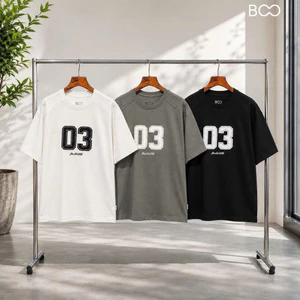 Áo Thun BOO Unisex Form Oversized Can Xỏa Đáp 03 Chất Liệu Cao Cấp, Thoáng Mát Thấm Hút Mồ Hôi