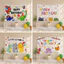 Phông Nền Happy Birthday Bằng Vải – Background Trang Trí Sinh Nhật Cho Bé Phong Cách Hàn Quốc Cute