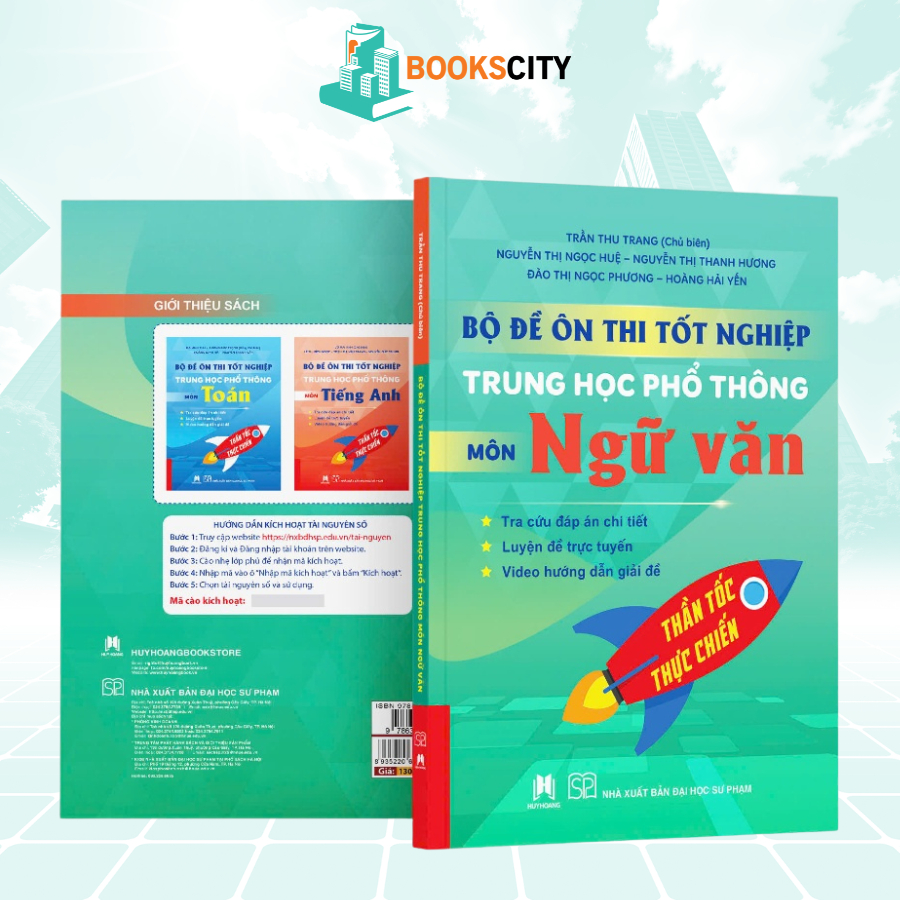 Sách - Bộ Đề Ôn Thi Tốt Nghiệp Trung Học Phổ Thông Thần Tốc Thực Chiến Môn Toán - Anh - Văn