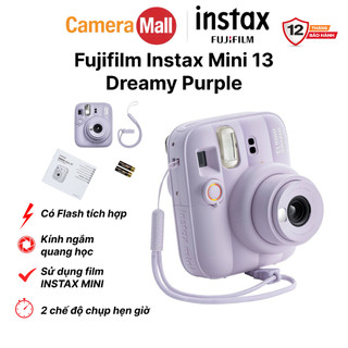 Fujifilm Instax Mini 13 Dreamy Purple - Máy Ảnh Chụp Lấy Liền Chính Hãng | Hẹn Giờ Thông Minh | BH 12 Tháng