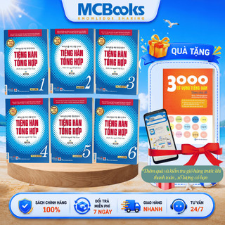 Sách - Combo Tiếng Hàn Tổng Hợp Dành Cho Người Việt Nam Tập 1 đến 6 - Giáo Trình Kèm Sách Bài Tập