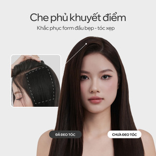 [SVIP] Bộ 2 Dải Tóc Kẹp Phồng CAPELLI Làm Phồng Chân Tóc Dệt Thủ Công Từ Tóc Thật