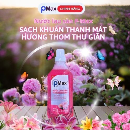 Nước Lau Sàn PMAX 1.000GR - Đuổi muỗi và côn trùng, Sạch khuẩn, Hương thơm dễ chịu