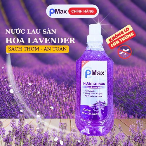 Nước Lau Sàn PMAX 1.000GR - Đuổi muỗi và côn trùng, Sạch khuẩn, Hương thơm dễ chịu