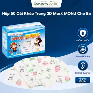 Hộp 50 Cái Khẩu Trang 3D Mask MONJ Cho Bé