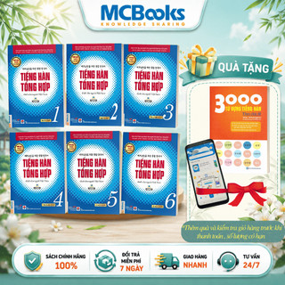 Sách - Tiếng Hàn Tổng Hợp Dành Cho Người Việt Nam Tập 1-6 - Bản Màu (Giáo Trình + Sách Bài Tập)