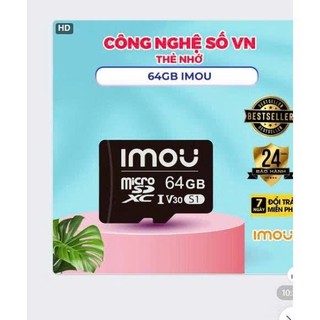Thẻ Nhớ Micro SD 32GB, 64GB IMOU, Lưu Trữ Cho Camera - Speed 80MB/s - Hàng Chính Hãng - Bảo Hành IMOU