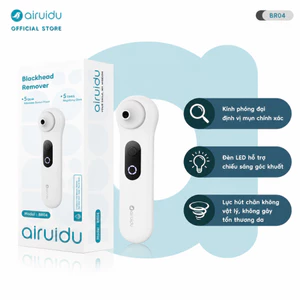 Airuidu Máy hút mụn đầu đen Hút vật lý Đầu hút silicone mềm Bảo vệ lỗ chân lông BR04