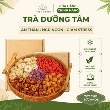 Trà Dưỡng Tâm Ngủ Ngon Mộc An - Thảo Mộc Gúp An Thần, Thư Giãn, Giảm Stress, Ngủ Ngon, Ngủ Sâu