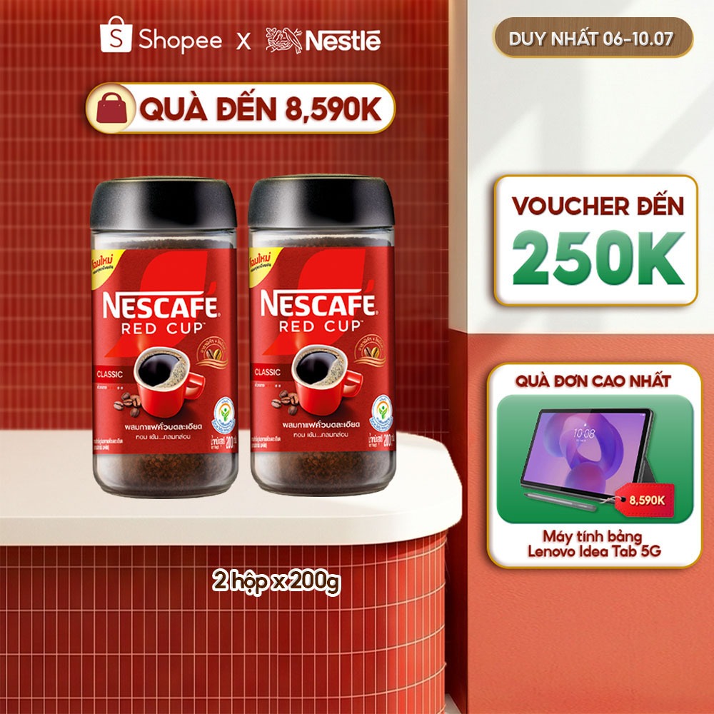 Combo 2 Cà phê Nescafé Red Cup 200g/hộp