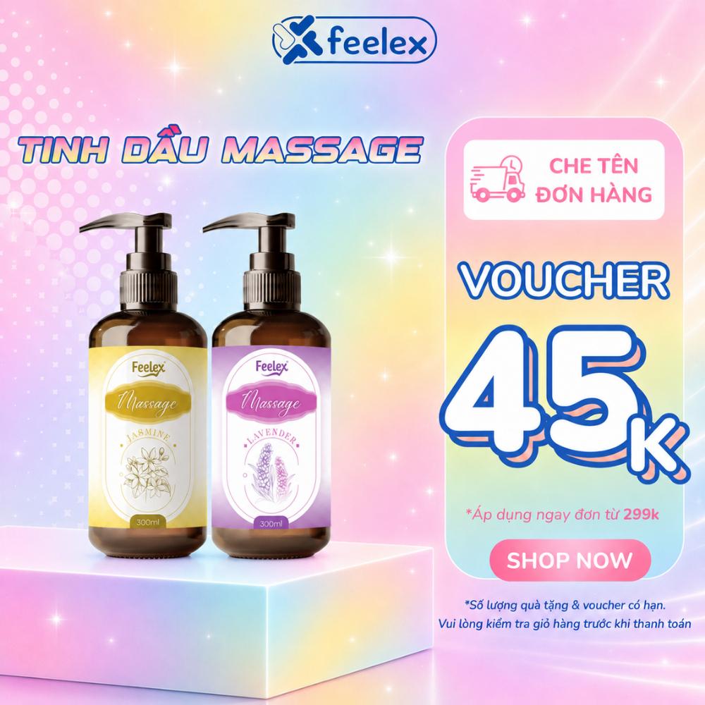 Tinh dầu massage body Feelex nhiều mùi hương, an toàn với mọi loại da dung tích 300ml