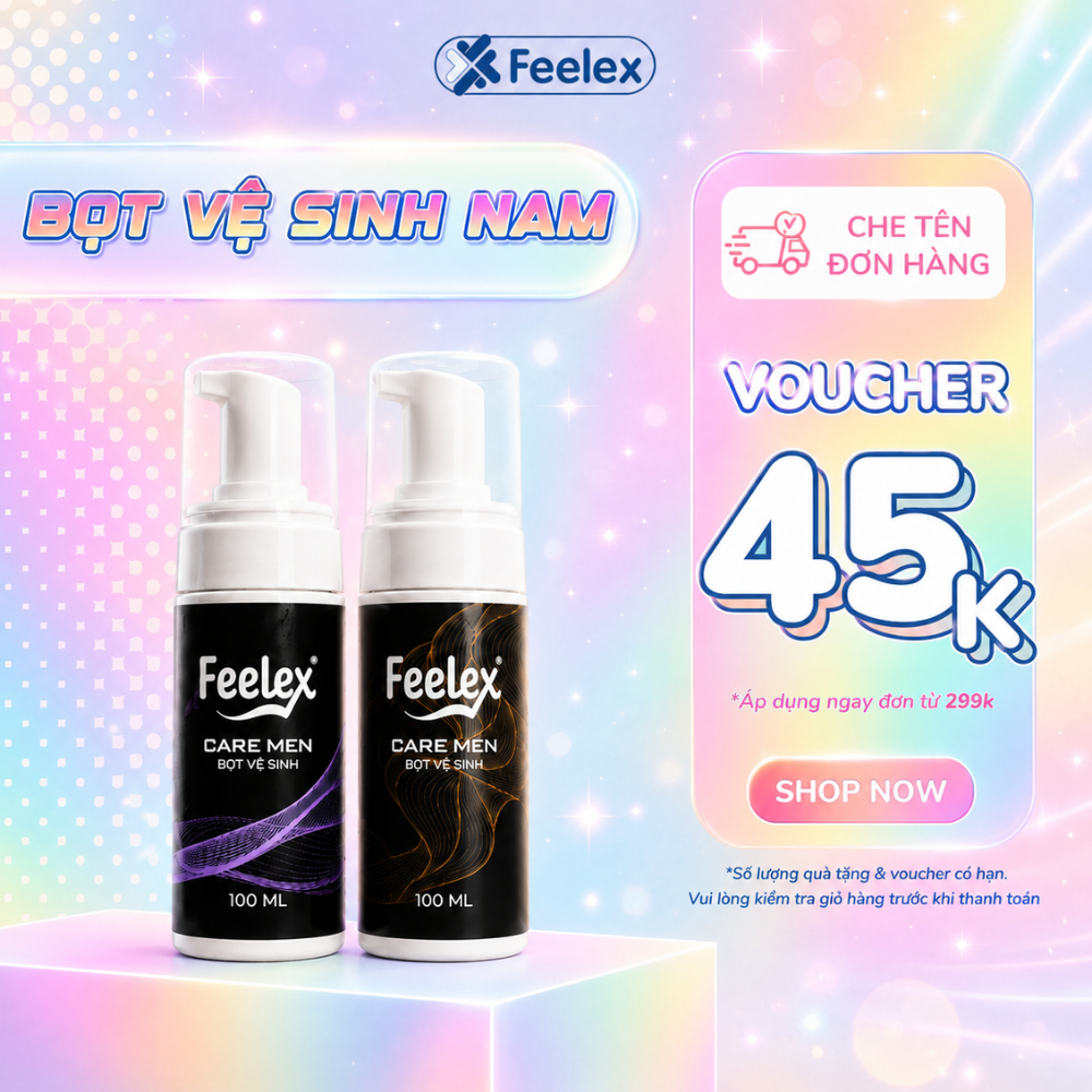 Bọt vệ sinh nam Feelex Cool dạng bọt, hương thơm nam tính, mạnh mẽ, mát lạnh - 100ml