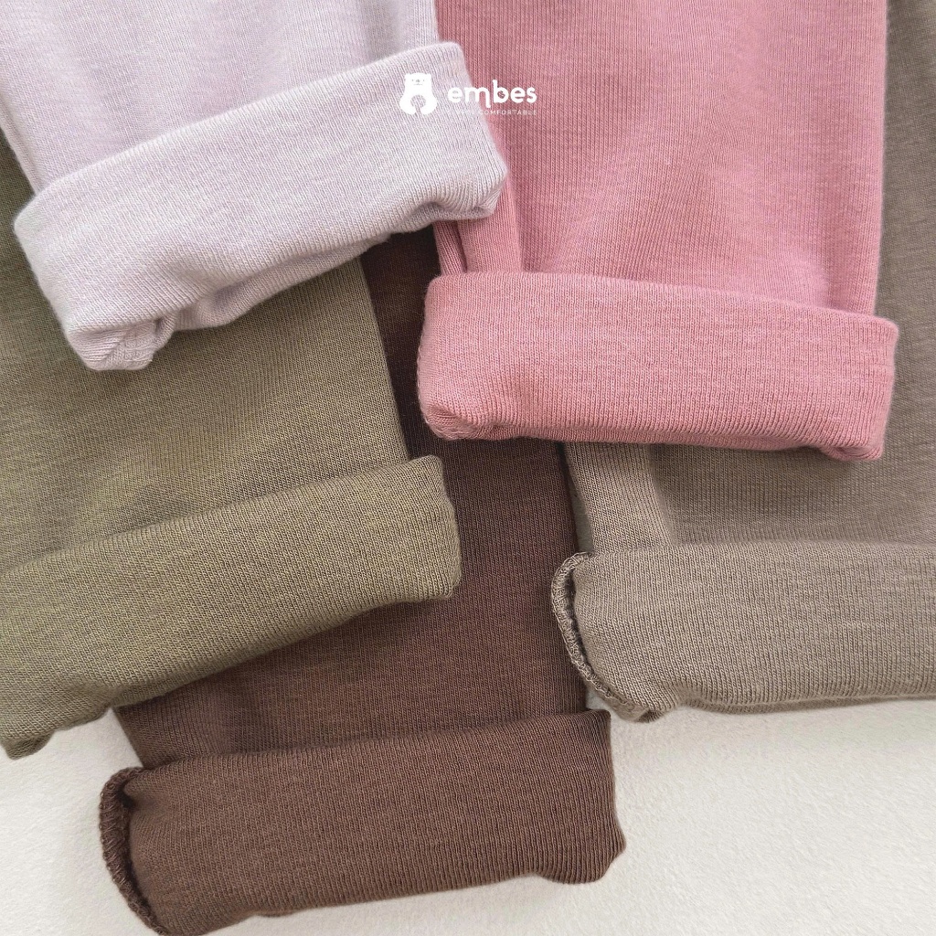 Đồ Bộ Cho Bé Embes, Bộ Thu Đông Dài Tay In Họa Tiết Chất Viscose Mềm Mịn Cho Bé Trai Bé Gái Từ8-18kg