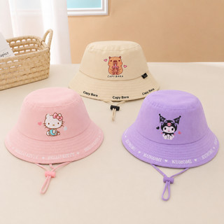 Mũ bucket vành cụp cho bé từ 3-8 tuổi cá tính dễ thương vải cotton dày dặn, nón tai bèo vành tròn phong cách