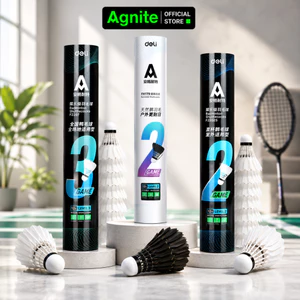 Ống 12 Quả Cầu Lông Chính Hãng AGNITE lông vịt/lông ngỗng chơi thể thao thi đấu chuyên nghiệp