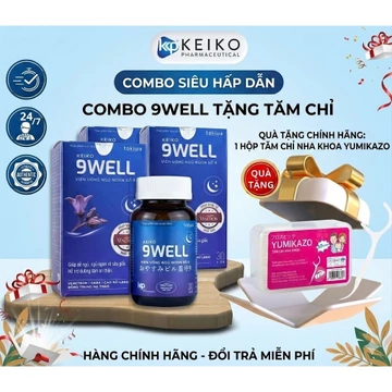 Viên Uống Ngủ Ngon 9WELL Chính Hãng Hộp 30 Viên [VENETRON NHẬT BẢN] - Hỗ Trợ Dễ Ngủ, Ngủ Sâu, Thư Giãn