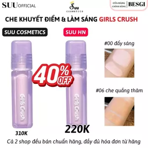 Kem Che Khuyết Điểm Highlight Bắt Sáng GIRLS CRUSH 8G Mỏng Nhẹ Tự Nhiên