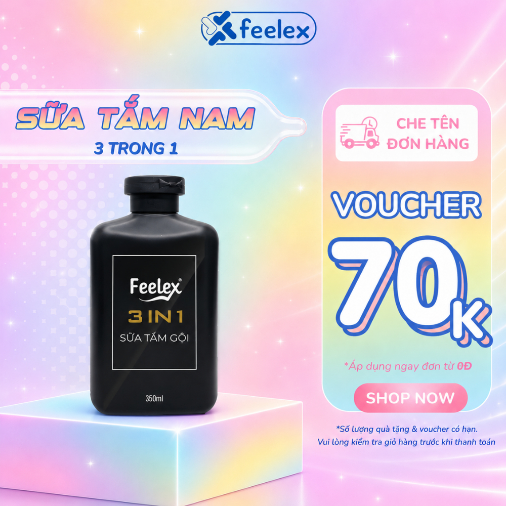 Sữa tắm gội Feelex 3 in 1 hương nước hoa cao cấp, thanh lịch, độ lưu hương lâu - 350ml