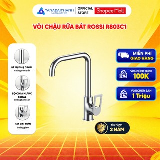 Vòi Chậu Rửa Bát Rossi R803C1 Dành Cho Bếp, Có Nóng Lạnh, Bảo Hành 2 Năm