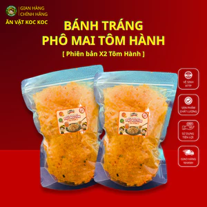 COMBO 1KG BÁNH TRÁNG PHÔ MAI TÔM HÀNH, Phiên Bản X2 Siêu Tôm Hành, Đậm Đà Ngọt Béo, Mặn Mặn Cuốn Hút