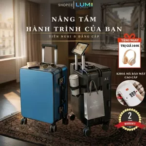 Vali Du Lịch Thời Trang Cao Cấp 20inch, Vali Thời Trang 20inch Khung Nhôm Khoá TSA Cao Cấp