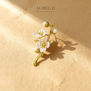 Trâm Cài Áo Aurel D Hoa Anh Đào Cài Áo Dài, Vest, Sơ Mi, Váy, Âu Phục