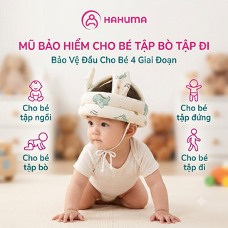 Mũ Bảo Hiểm HAHUMA Cho Bé Tập Đi, Tập Bò, Tập Ngồi - Mũ Bảo Vệ Đầu Bé Chống Va Đập
