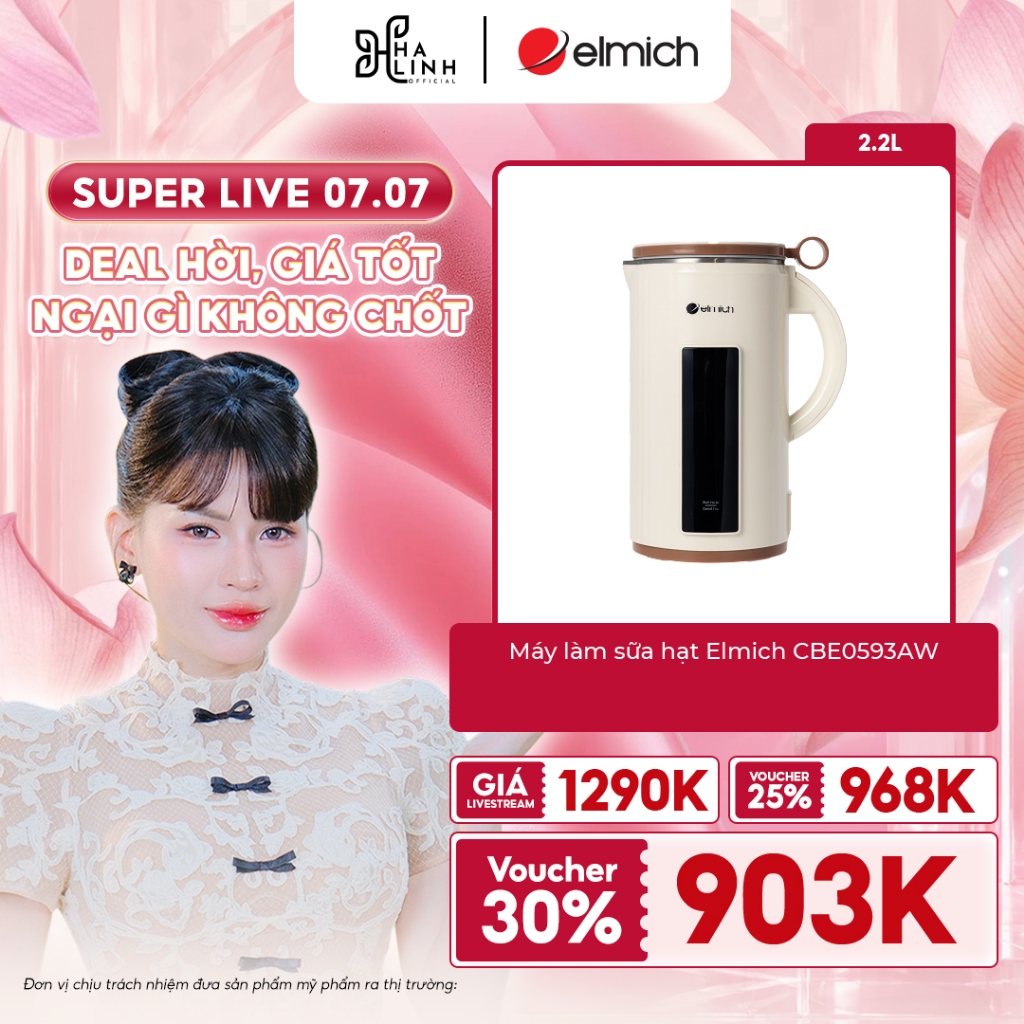 [ VHL - ELMICH ] Máy làm sữa hạt Elmich CBE0593AW