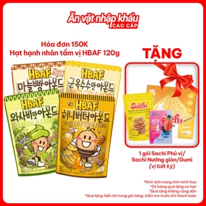 Hạt Hạnh Nhân Tẩm Vị HBAF120G Nhập Khẩu Hàn Quốc Ăn Vặt Dinh Dưỡng