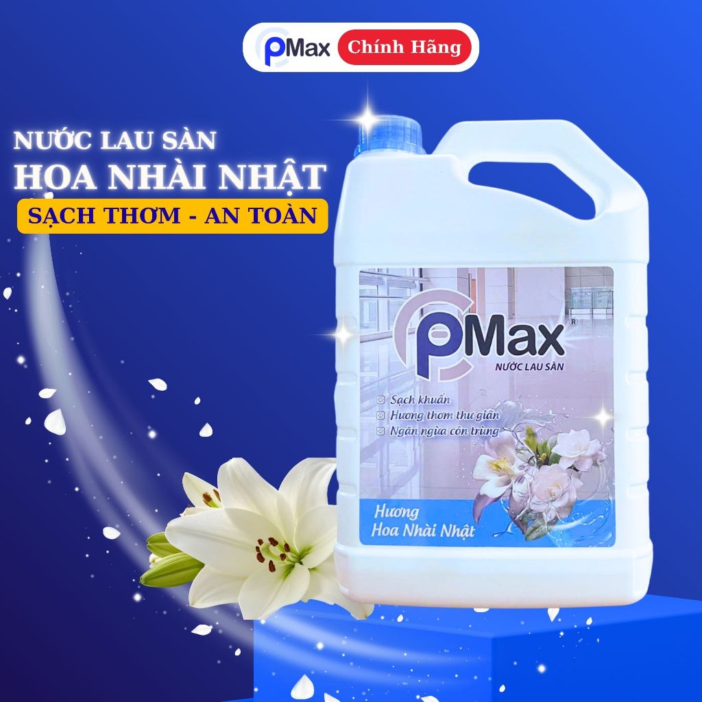 Nước Lau Sàn PMAX 3.800GR - Đuổi muỗi và côn trùng, Sạch khuẩn, Hương thơm dễ chịu