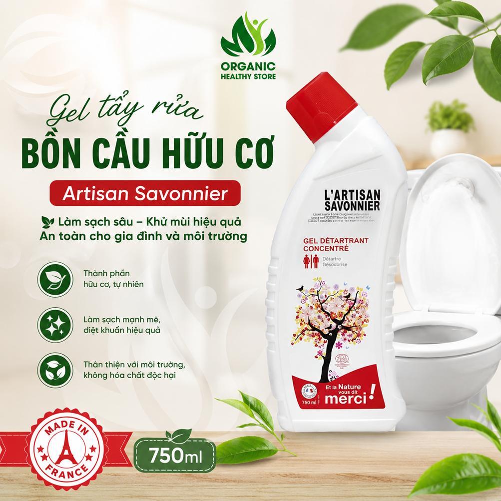 Gel tẩy rửa bồn cầu hữu cơ Artisan Savonnier 750ml