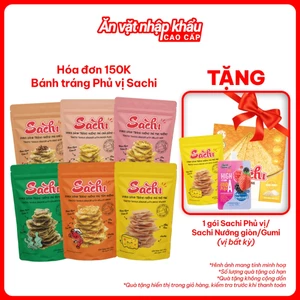 Snack Bánh Tráng Nướng SACHI Tẩm Vị Giòn Tan Ăn Vặt Thơm Ngon