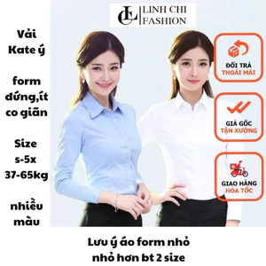Áo sơ mi công sở nữ Tay Dài cao cấp form ôm nhỏ không túi có chít eo vải kate ý đẹp ít nhăn không bị xù lông SMTD02