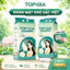 Khăn Mặt Khô Đa Năng TopGia Sắc Việt, bịch 200 tờ an toàn cho da tặng móc treo