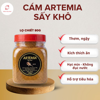 Cám Artemia Sấy Khô Thơm Ngậy, Kích Thích Cá, Thức Ăn Giàu Dinh Dưỡng Cho Cá 7 Màu, Beta,...